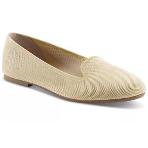 Style & Co Alysonn Loafer Shoes Women's Size 8.5 Light Gold Flat Slip On Comfort